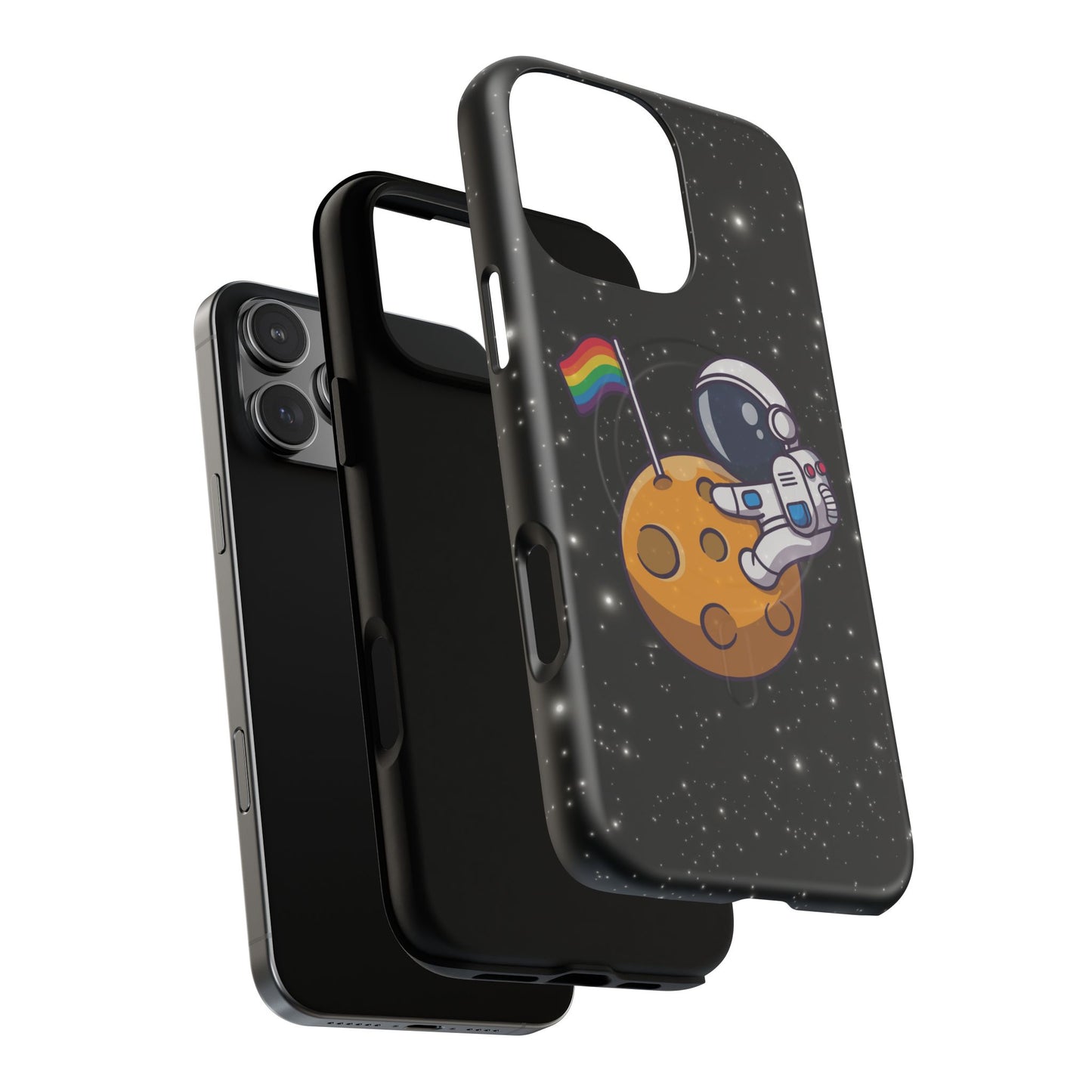 "cosmic queer" lgbtqia+ astronaut magsafe® iphone tough case