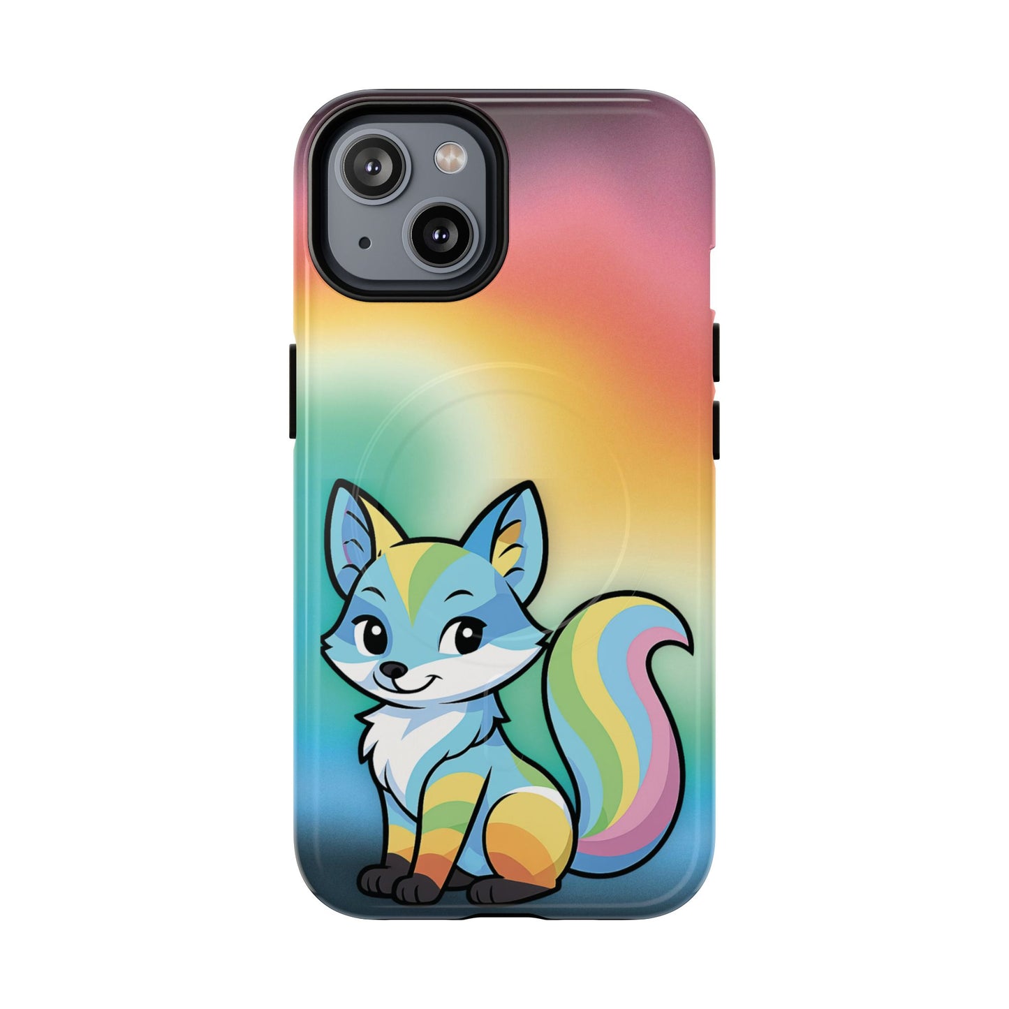 "queer as a fox" – queer pride fox magsafe® iphone case
