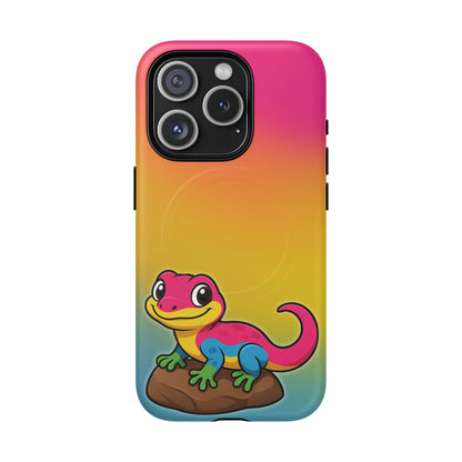 "Pan-tastic Voyage" – Pansexual Pride Gecko MagSafe® iPhone Tough Case