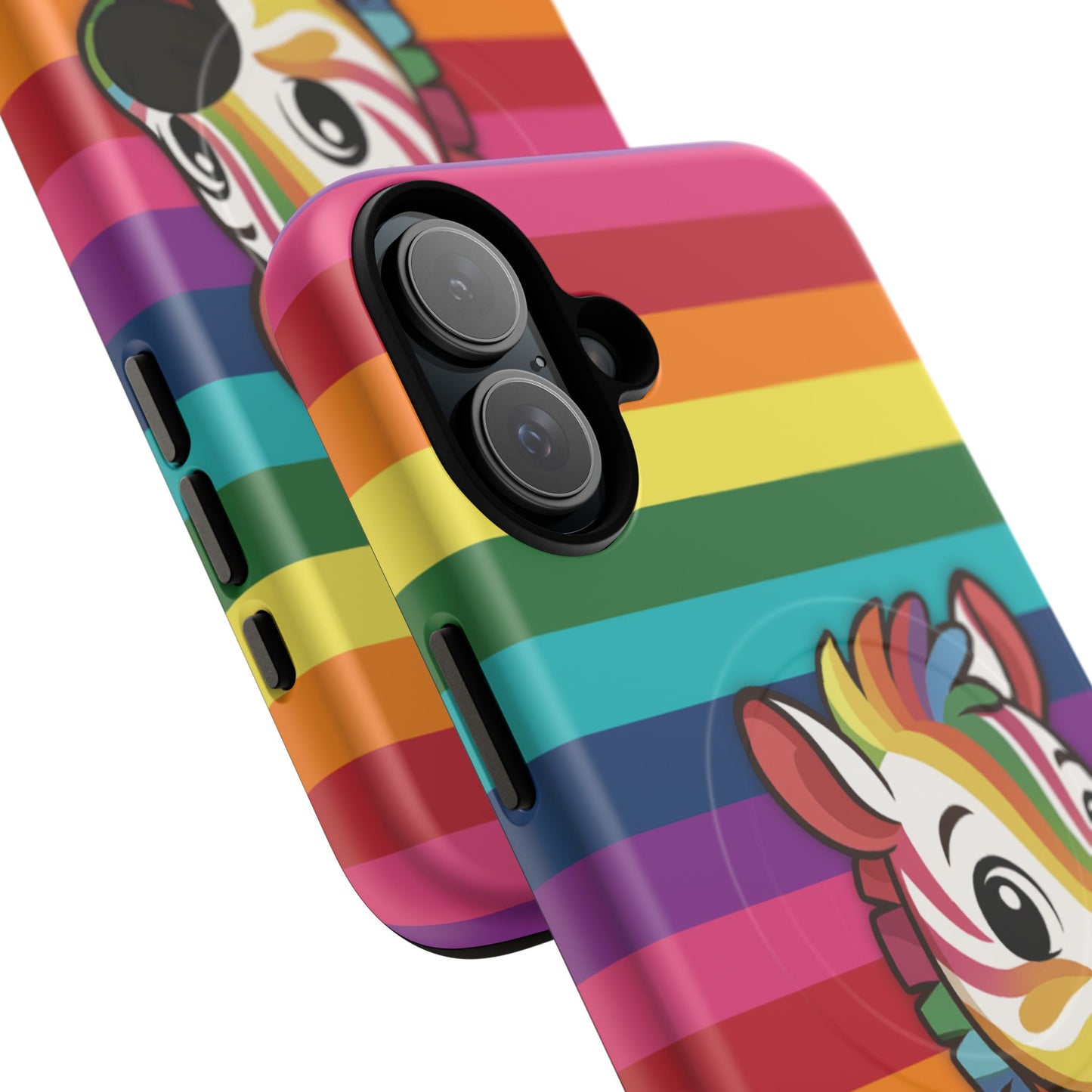 "zee the o.g." – original rainbow pride zebra magsafe® iphone tough case
