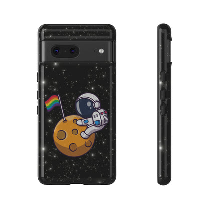 "Cosmic Queer" LGBTQIA+ Android Astronaut Tough Phone Case