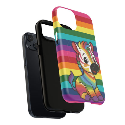 "Zee the O.G." – Original Rainbow Pride Zebra MagSafe® iPhone Tough Case