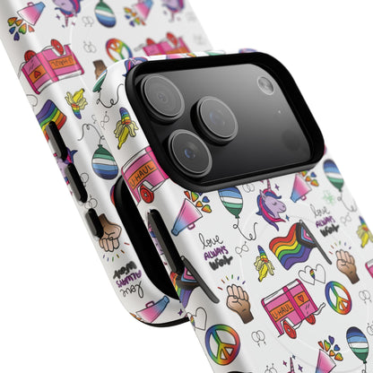 “Identity Mix” LGBTQIA+ Collage MagSafe® Tough iPhone Case