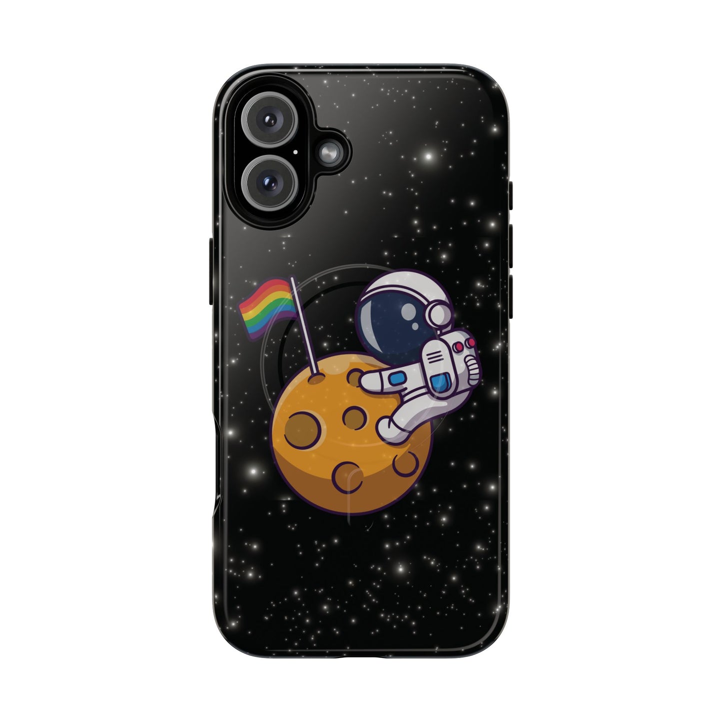 "cosmic queer" lgbtqia+ astronaut magsafe® iphone tough case