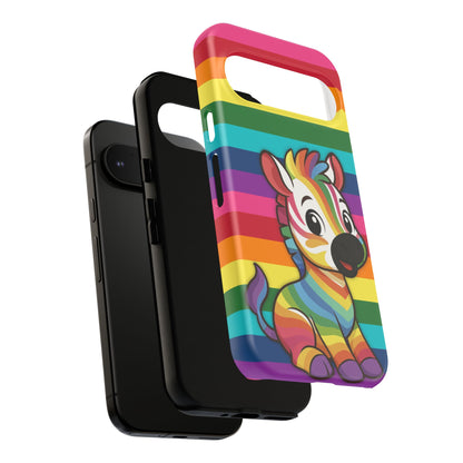 "Zee the O.G." – Original Rainbow Pride Zebra Android Tough Phone Case