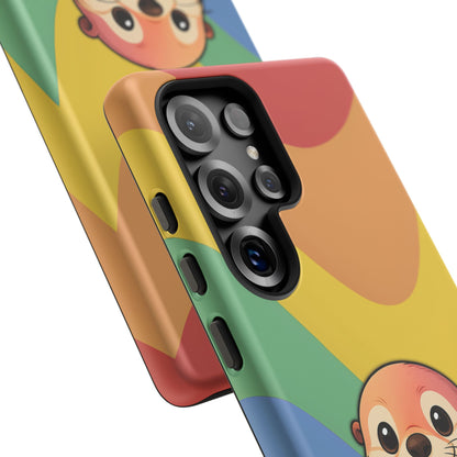 “Otterly Queer” – Retro Rainbow Pride Otter Android Tough Phone Case