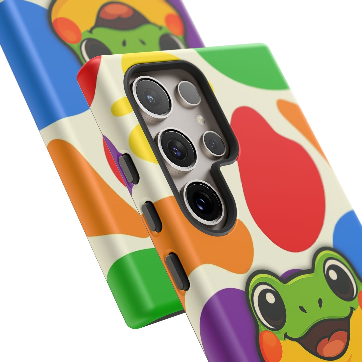 "rainbow ribbit" - lgbtqia+ pride frog android tough phone case