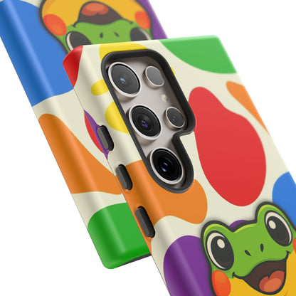 "Rainbow Ribbit" - LGBTQIA+ Pride Frog Android Tough Phone Case