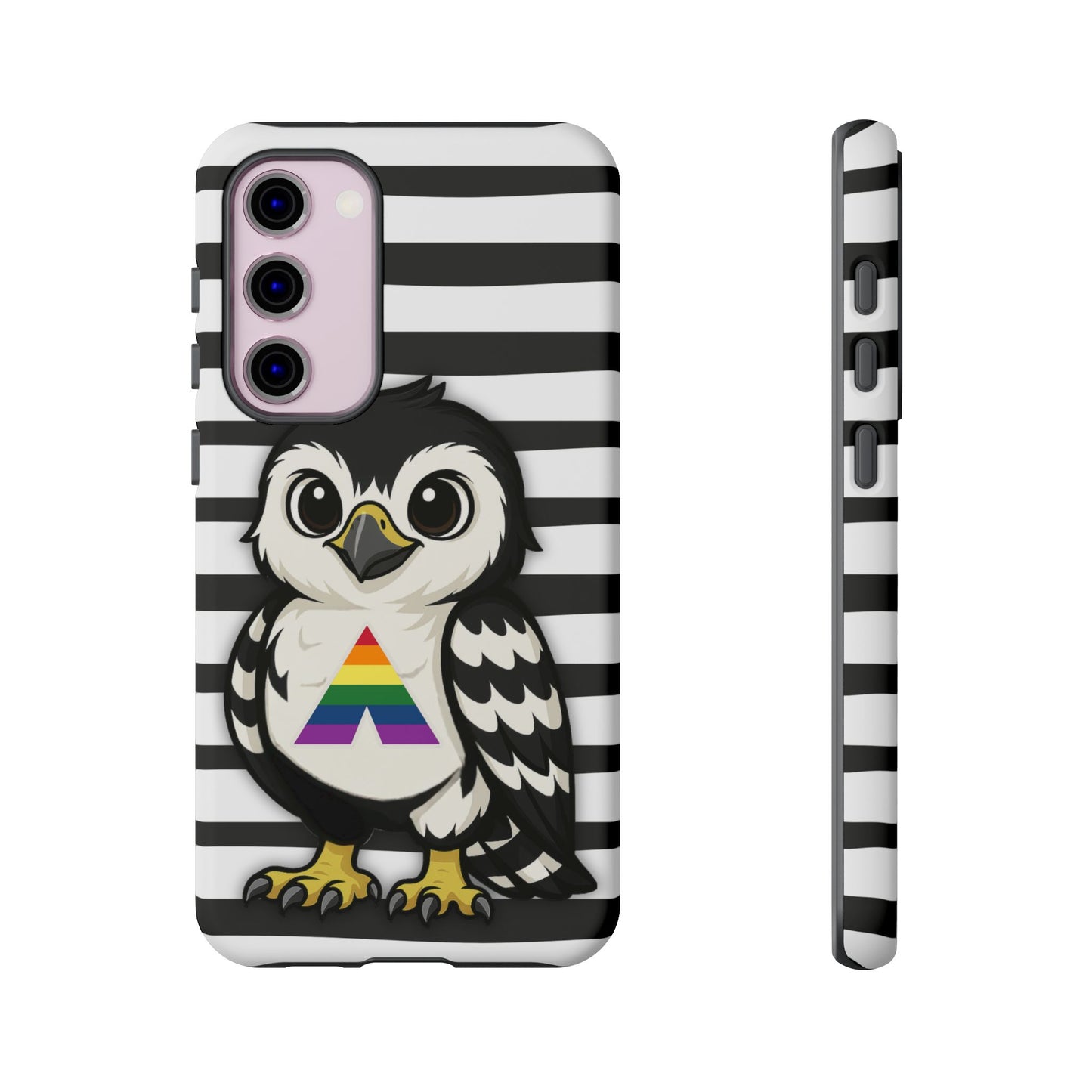 "fly with pride" – lgbtqia+ ally pride hawk android tough phone case