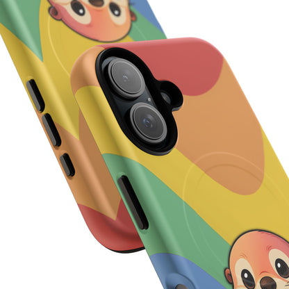 “Otterly Queer” – Retro Rainbow Pride Otter MagSafe® iPhone Tough Case