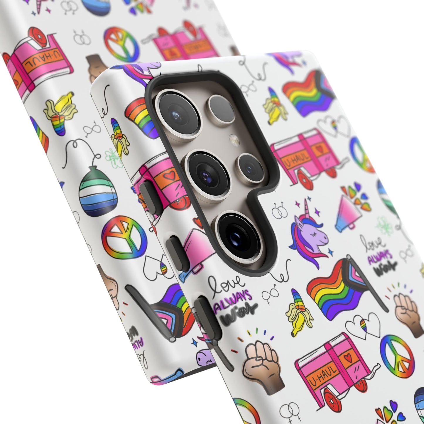 "identity mix" lgbtqia+ collage android tough phone case