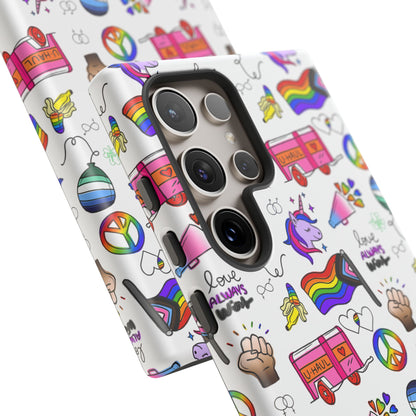 "Identity Mix" LGBTQIA+ Collage Android Tough Phone Case