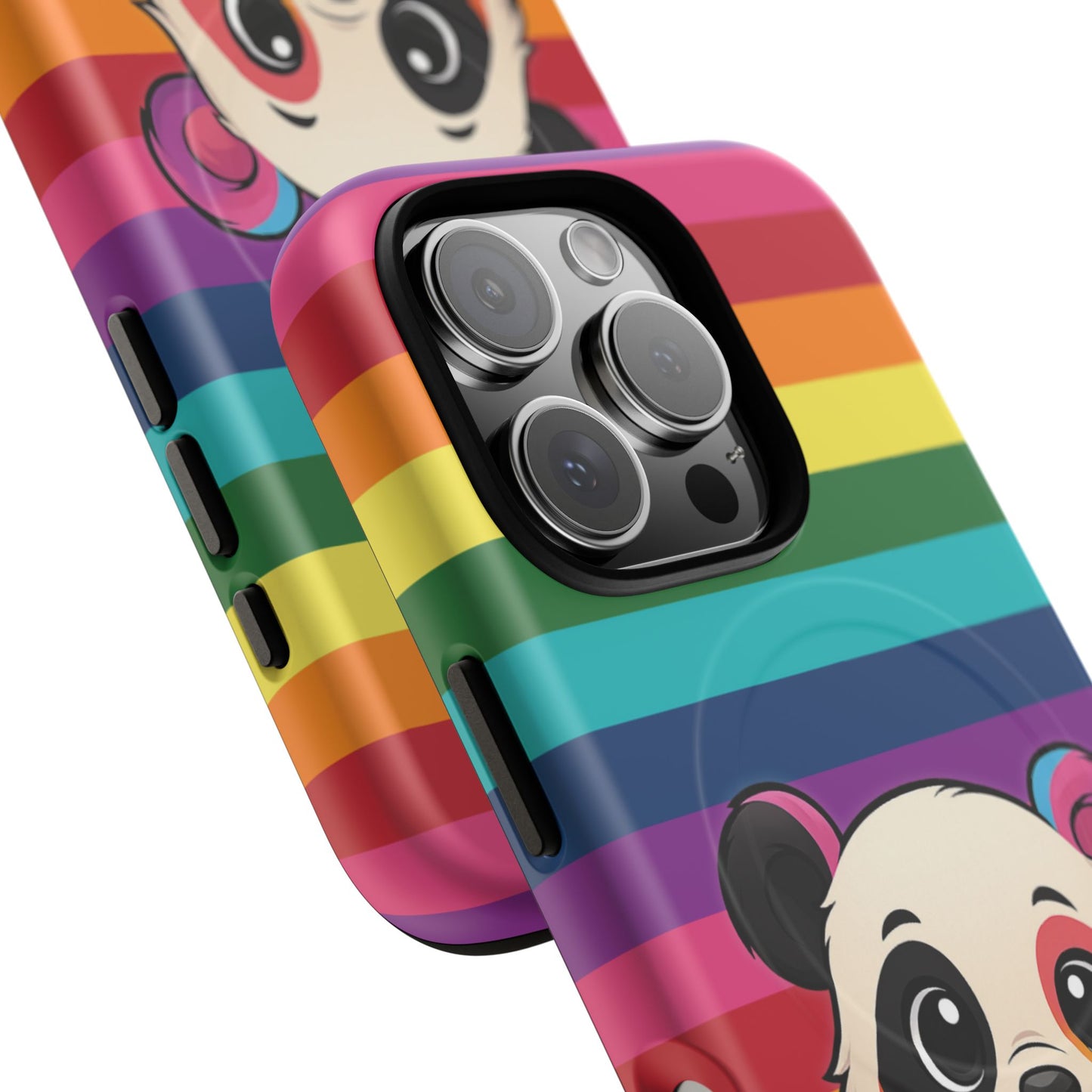 "pridecub" – progress + rainbow pride panda magsafe® iphone tough case