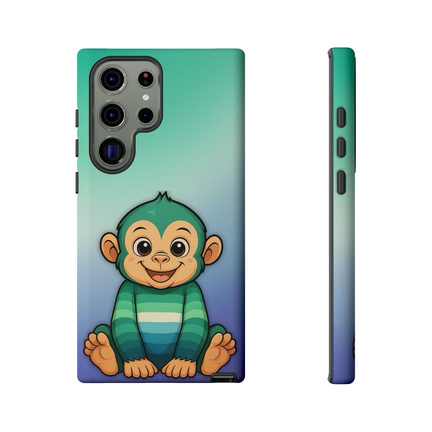 "monkey love" – gay [mlm] pride android tough phone case