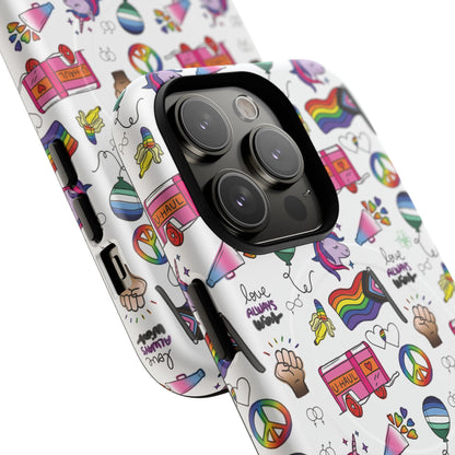 “Identity Mix” LGBTQIA+ Collage MagSafe® Tough iPhone Case