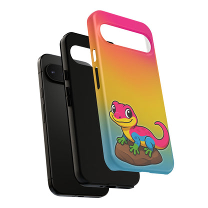 "Pan-tastic Voyage" – Pansexual Pride Gecko Android Tough Phone Case