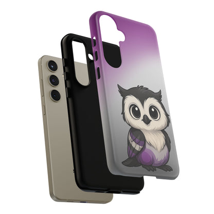 "Ace-Wise" – Asexual Pride Owl Android Tough Phone Case