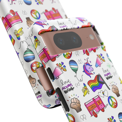 "Identity Mix" LGBTQIA+ Collage Android Tough Phone Case