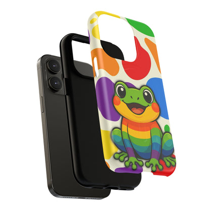 "Rainbow Ribbit" - LGBTQIA+ Pride Frog MagSafe® iPhone Tough Case
