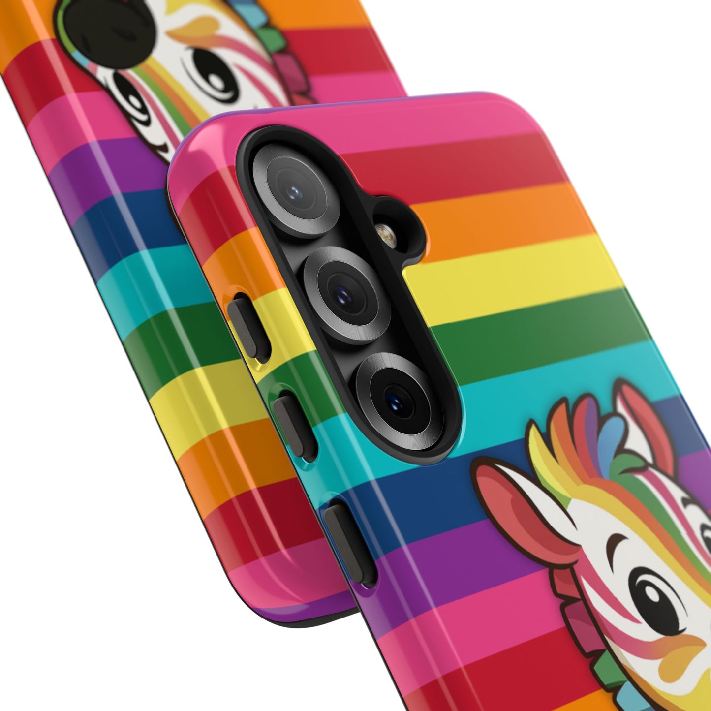 "zee the o.g." – original rainbow pride zebra android tough phone case