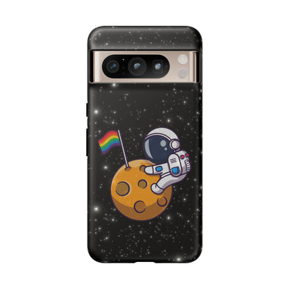 "Cosmic Queer" LGBTQIA+ Android Astronaut Tough Phone Case