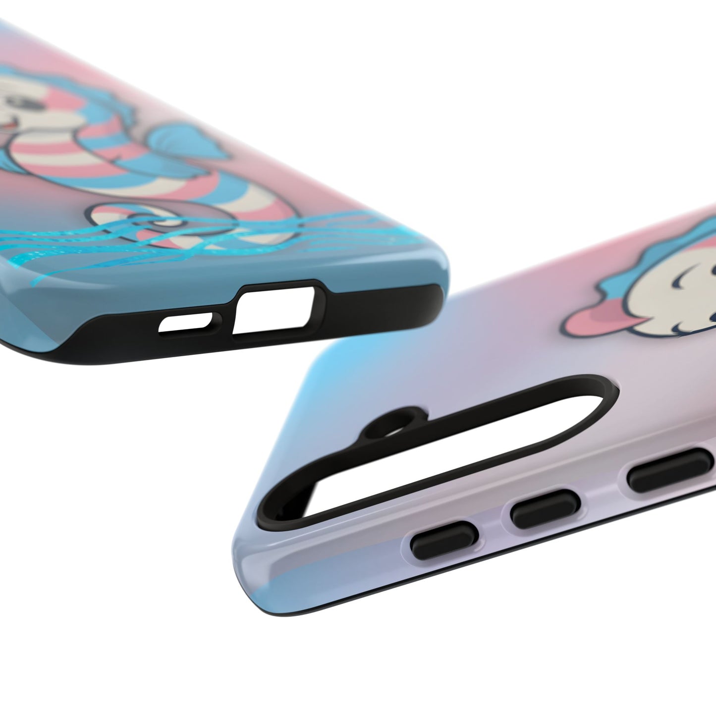 “sea me” – trans pride seahorse android tough phone case