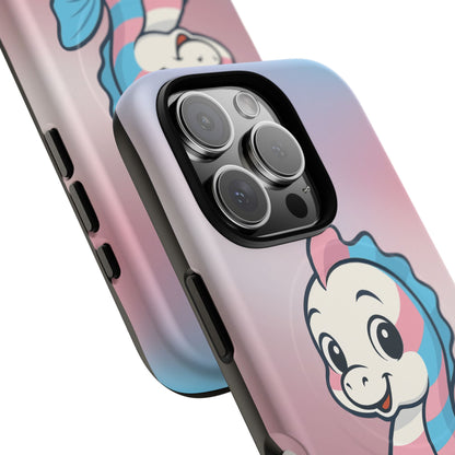 "Sea Me" – Trans Pride Seahorse MagSafe® iPhone Tough Case