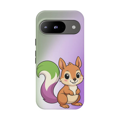 "Queeriosity"– Genderqueer Squirrel Pride Android Tough Phone Case