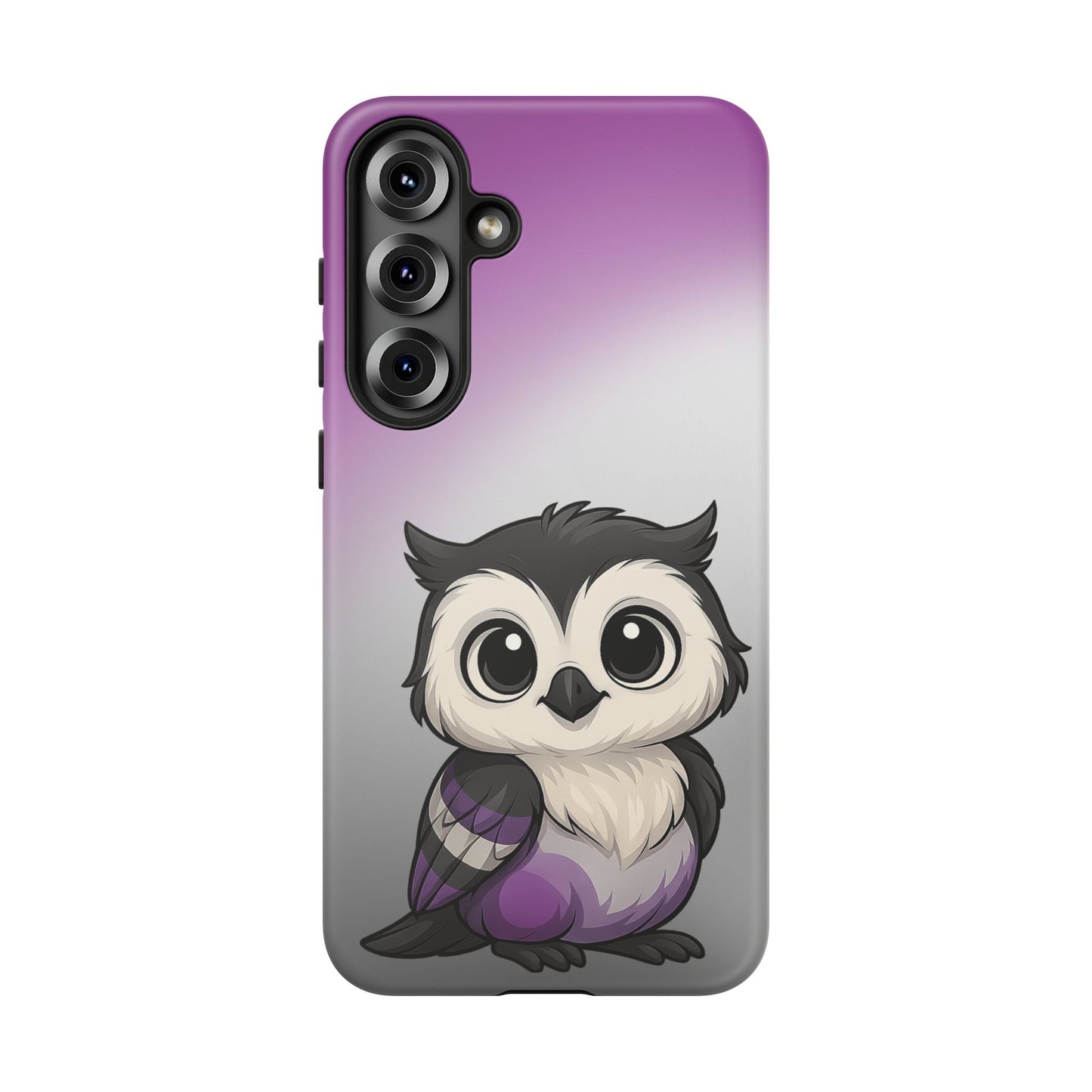 "ace-wise" – asexual pride owl android tough phone case