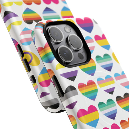 "Proud Hearts" LGBTQIA+ Love MagSafe® iPhone Case