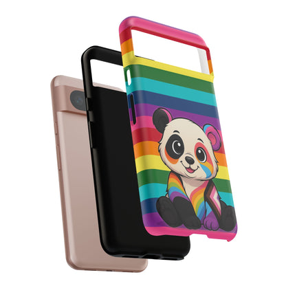 "PrideCub" – Progress + Rainbow Pride Panda Android Tough Phone Case