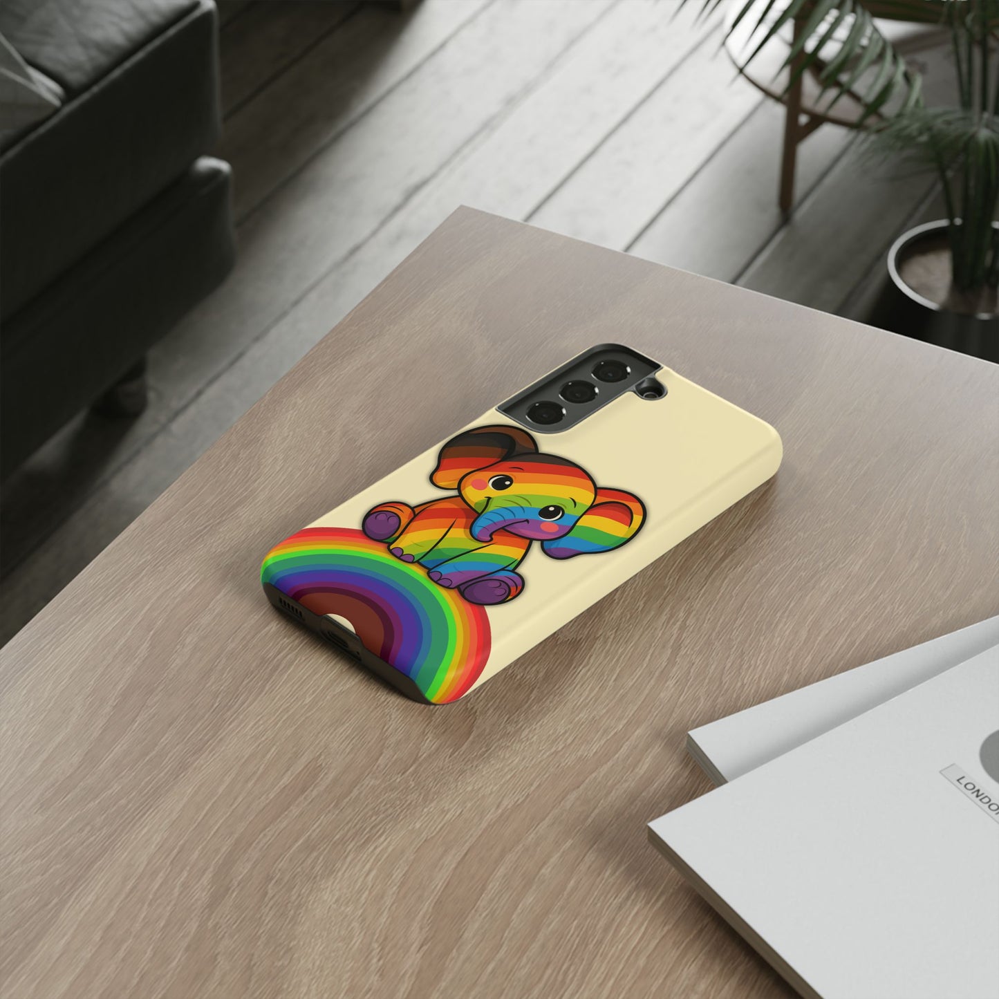 "jumbo joy" – philadelphia pride elephant android tough phone case