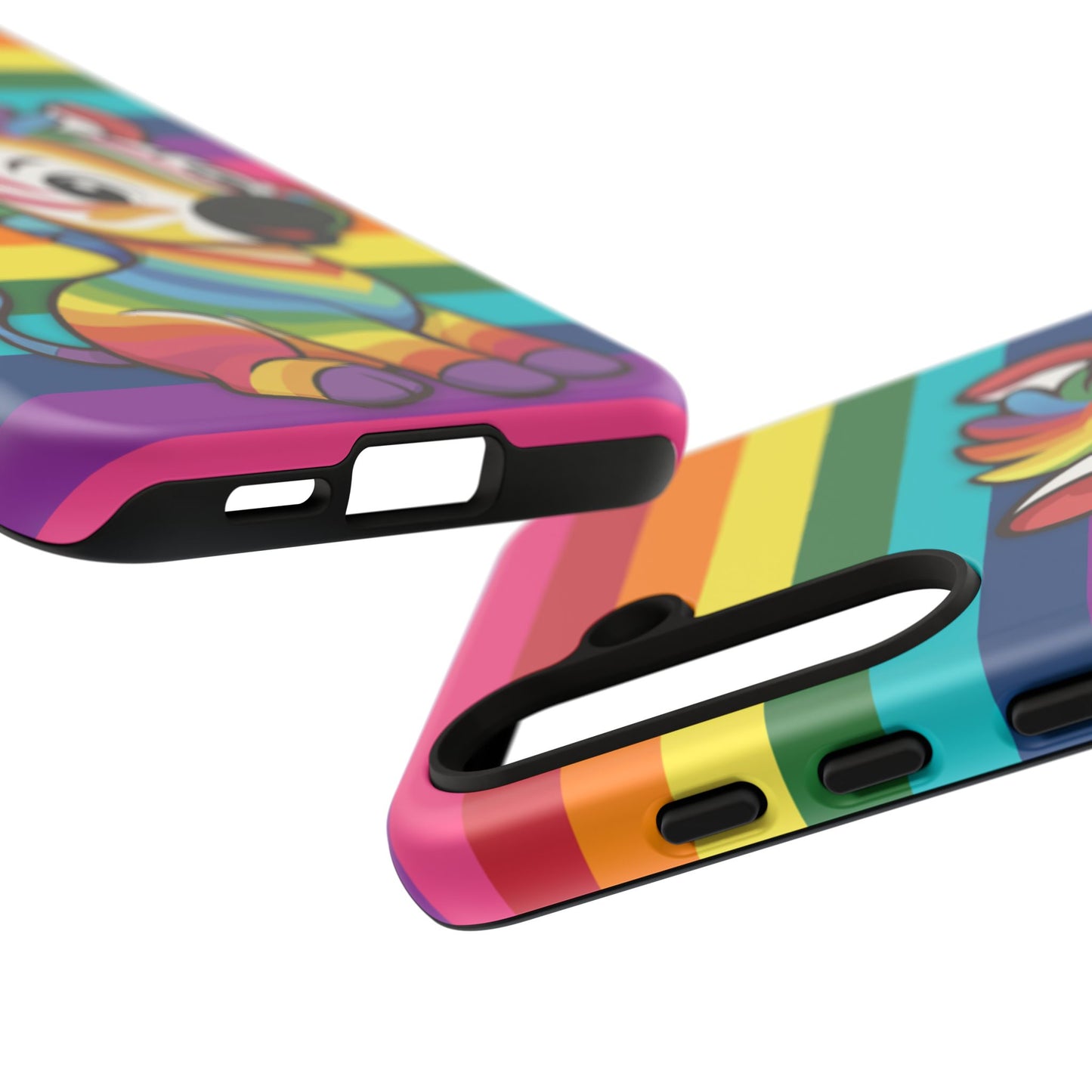 "zee the o.g." – original rainbow pride zebra android tough phone case