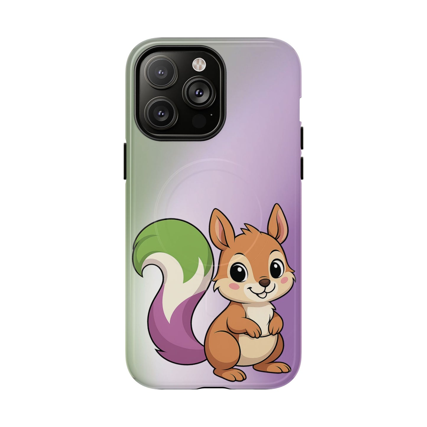 "queeriosity"– genderqueer pride squirrel magsafe® iphone case