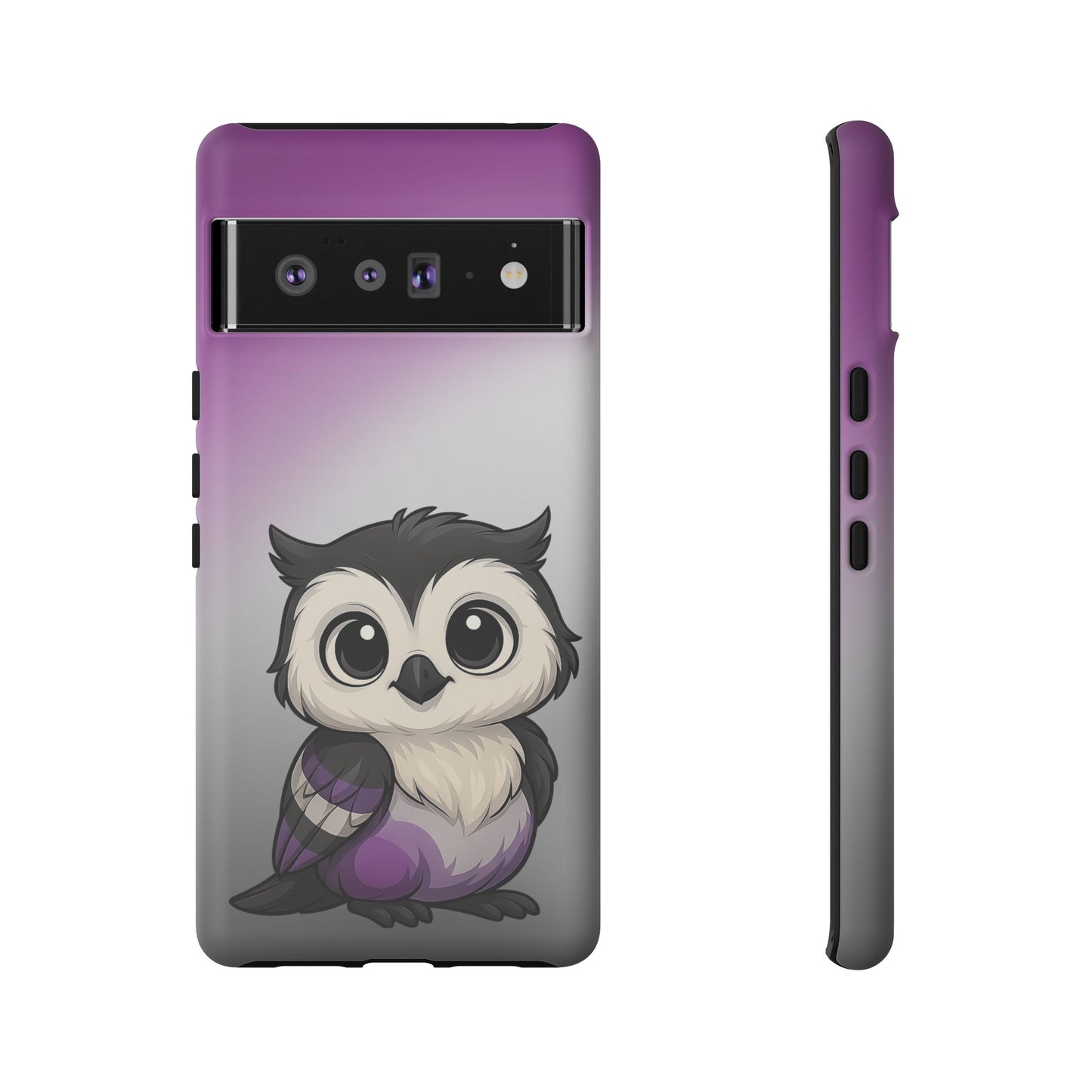 "ace-wise" – asexual pride owl android tough phone case