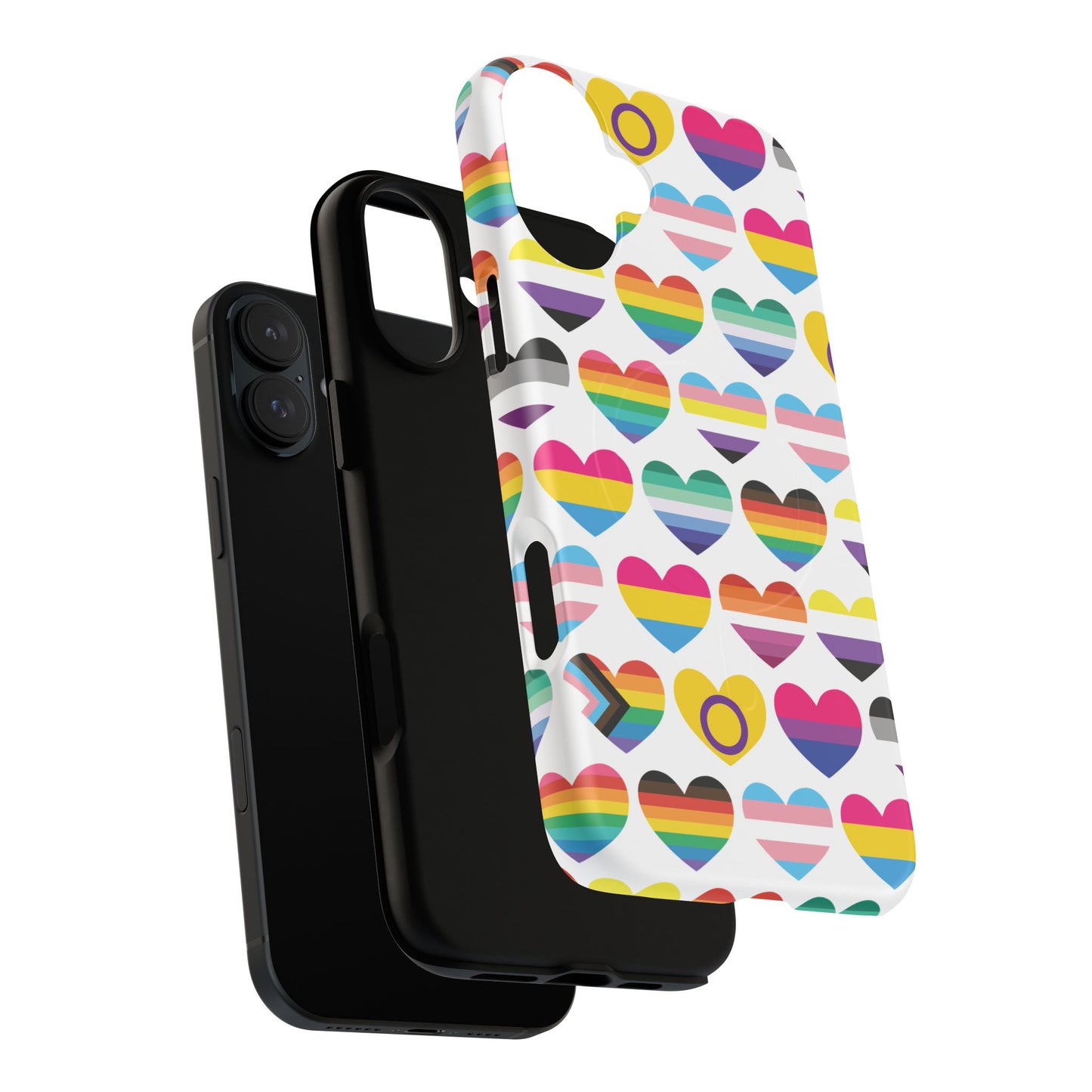 "proud hearts" lgbtqia+ love magsafe® iphone case