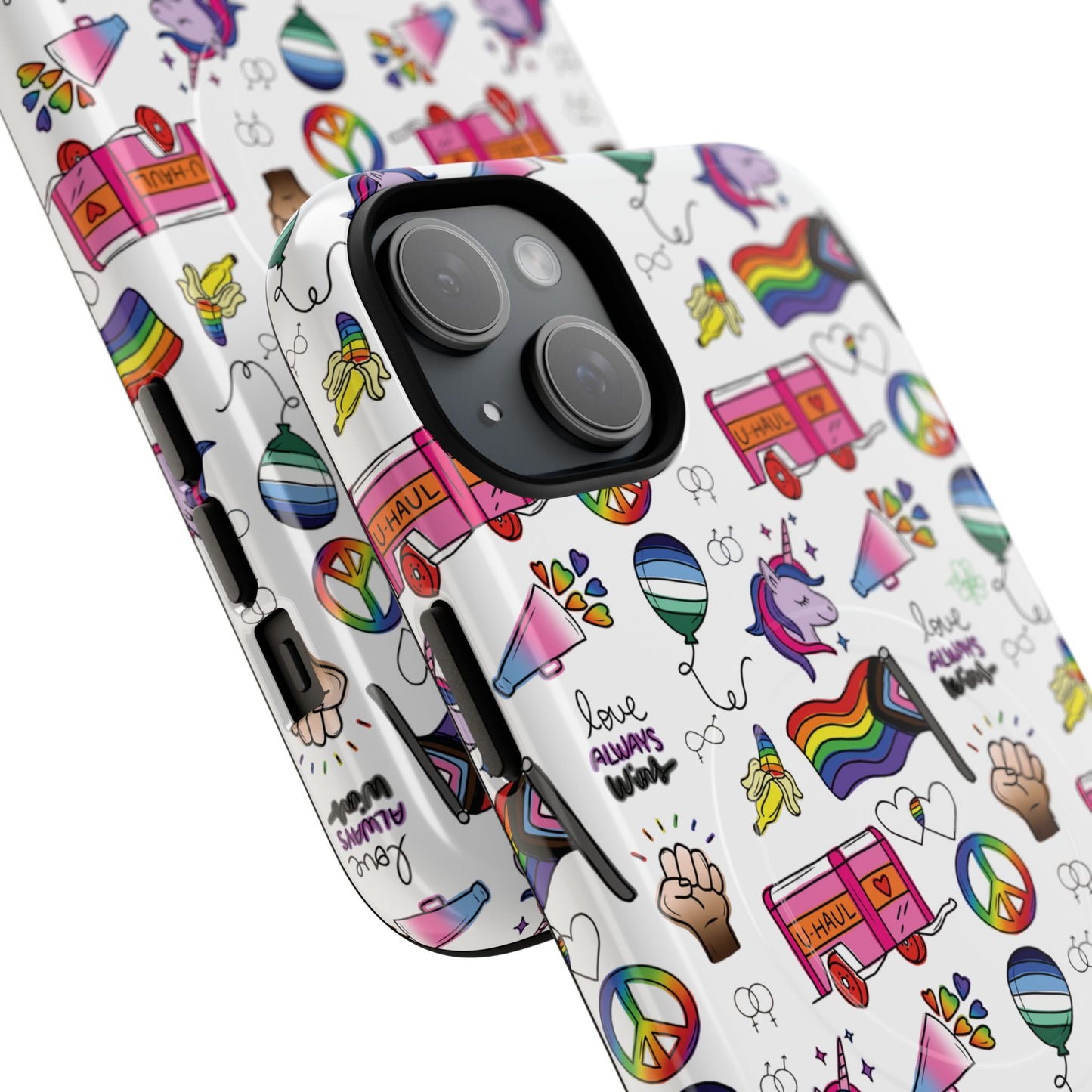 “identity mix” lgbtqia+ collage magsafe® tough iphone case