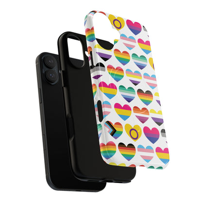 "Proud Hearts" LGBTQIA+ Love MagSafe® iPhone Case