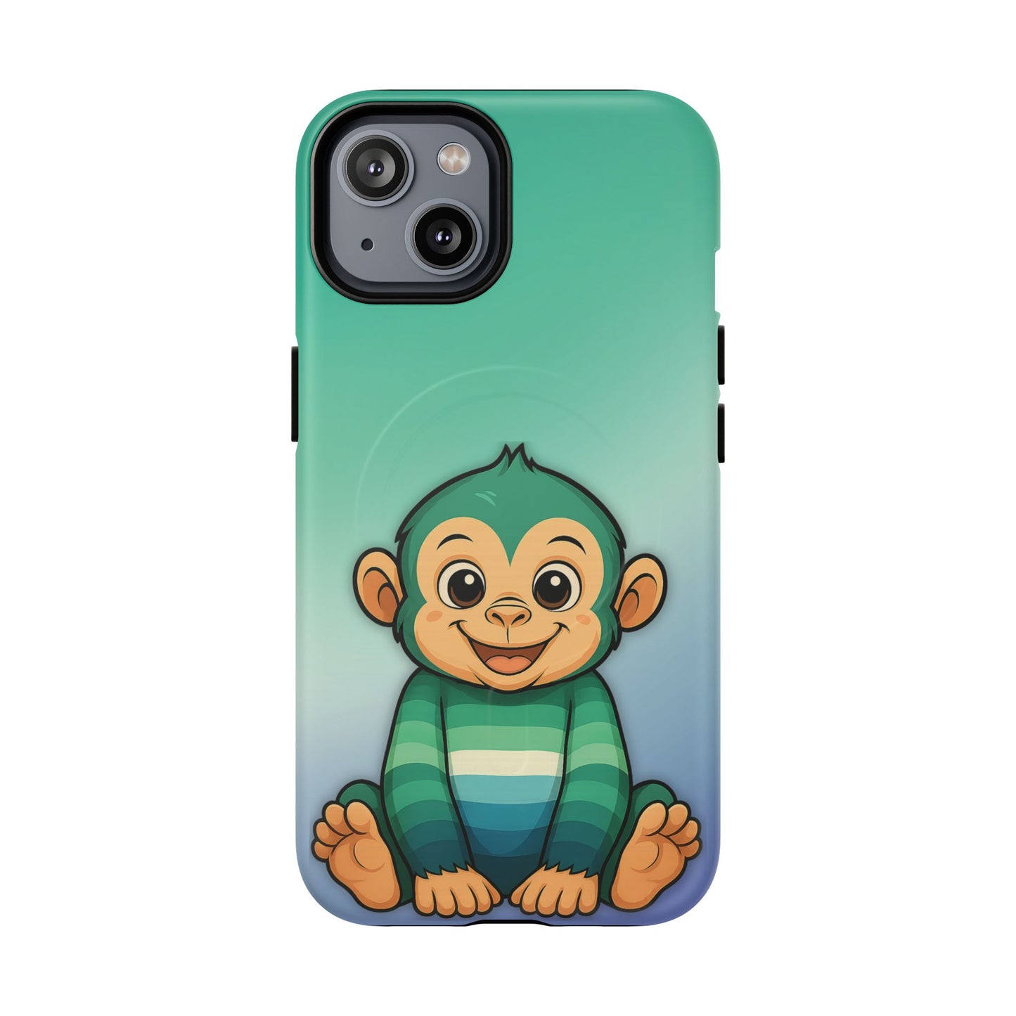 "monkey love" – gay [mlm] pride monkey magsafe® iphone tough case