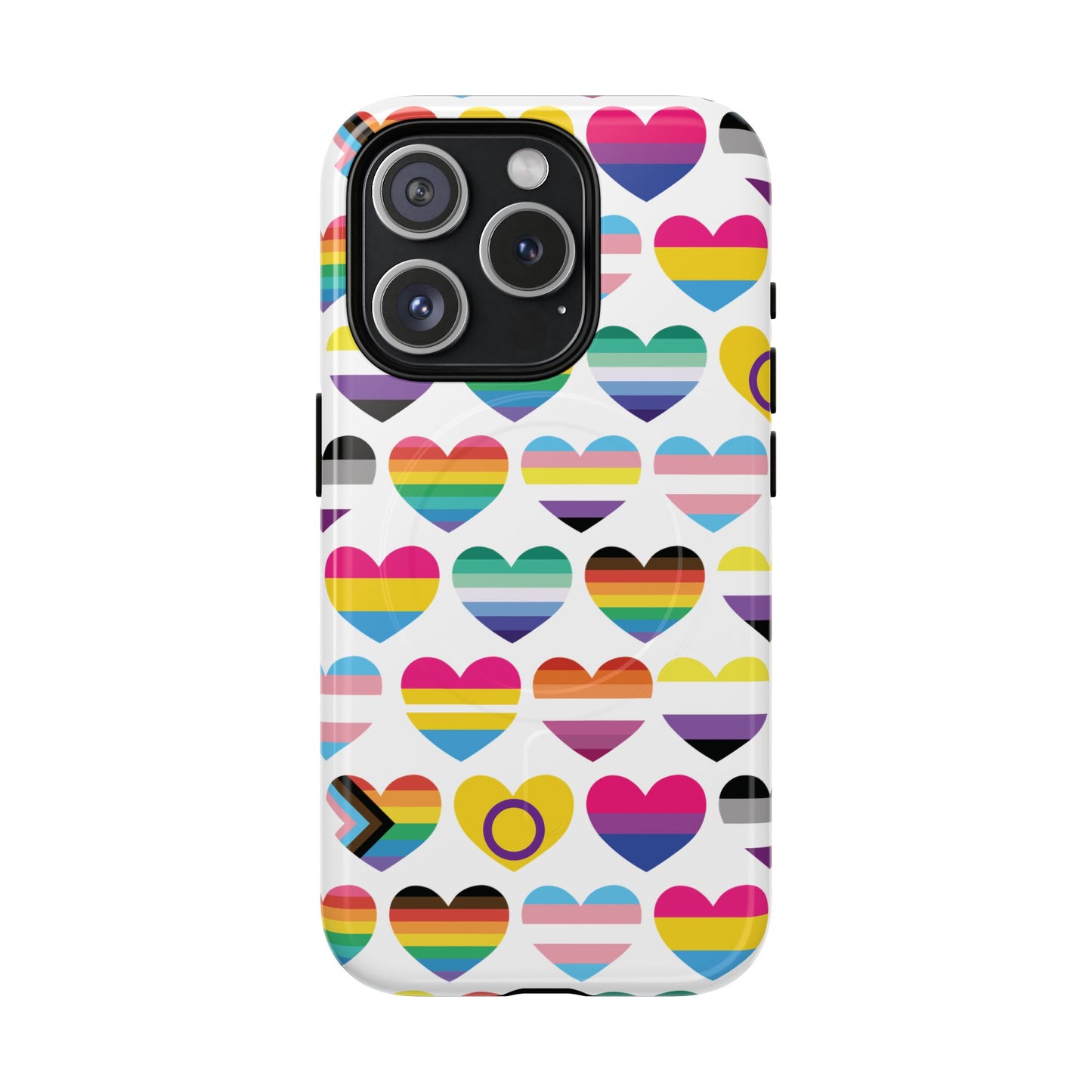 "proud hearts" lgbtqia+ love magsafe® iphone case