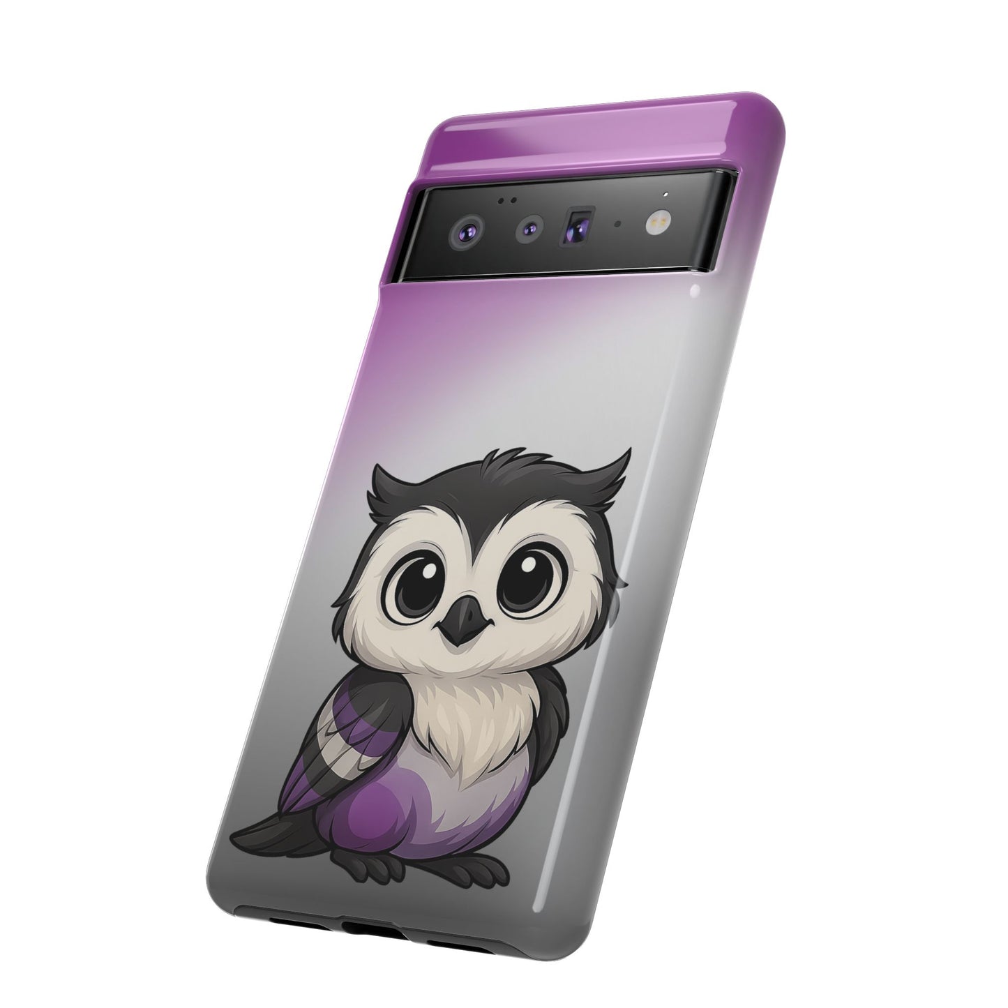 "ace-wise" – asexual pride owl android tough phone case