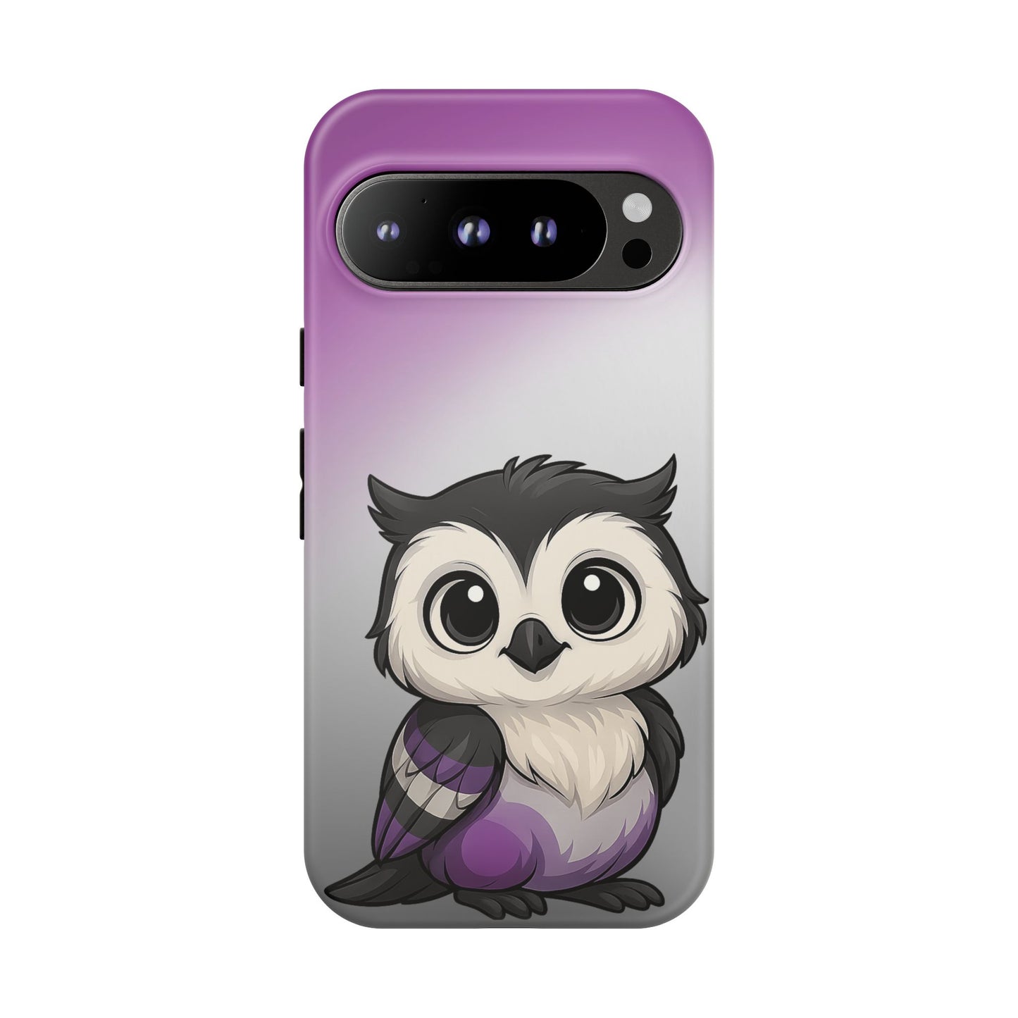 "ace-wise" – asexual pride owl android tough phone case