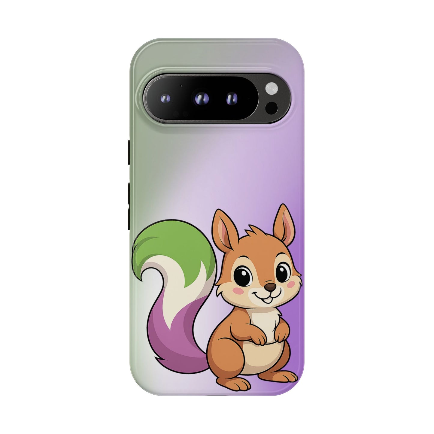 "queeriosity"– genderqueer squirrel pride android tough phone case