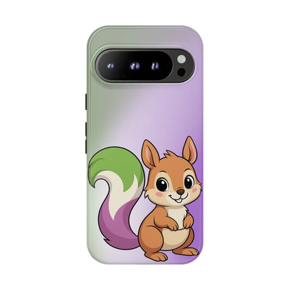 "Queeriosity"– Genderqueer Squirrel Pride Android Tough Phone Case