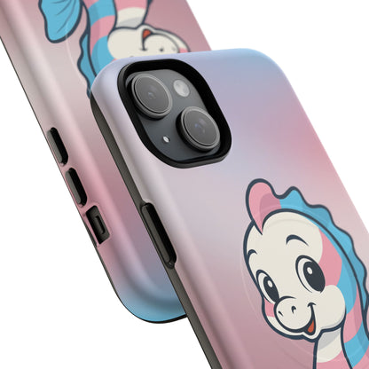 "Sea Me" – Trans Pride Seahorse MagSafe® iPhone Tough Case