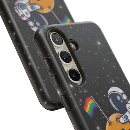 "Cosmic Queer" LGBTQIA+ Android Astronaut Tough Phone Case
