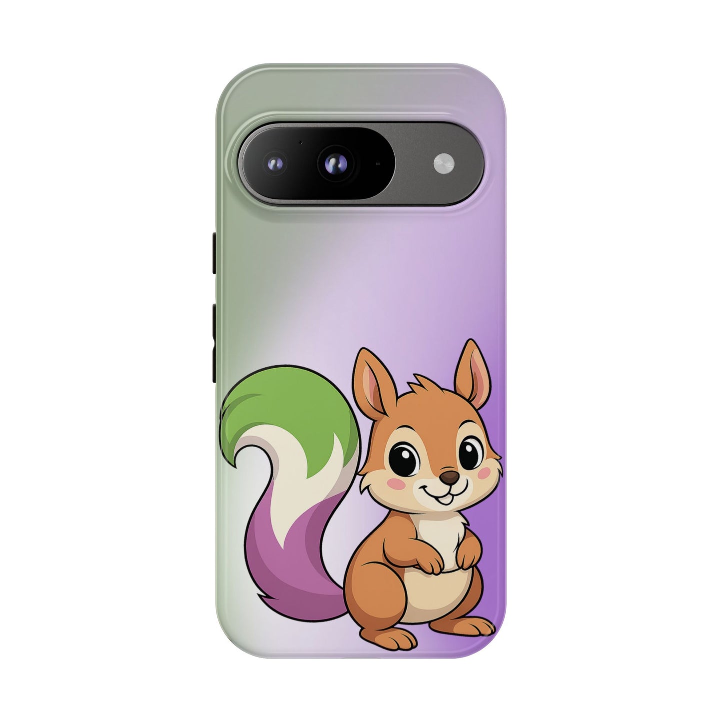 "queeriosity"– genderqueer squirrel pride android tough phone case