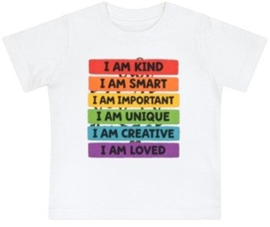 “Rainbow Affirmations” Baby Jersey T-Shirt
