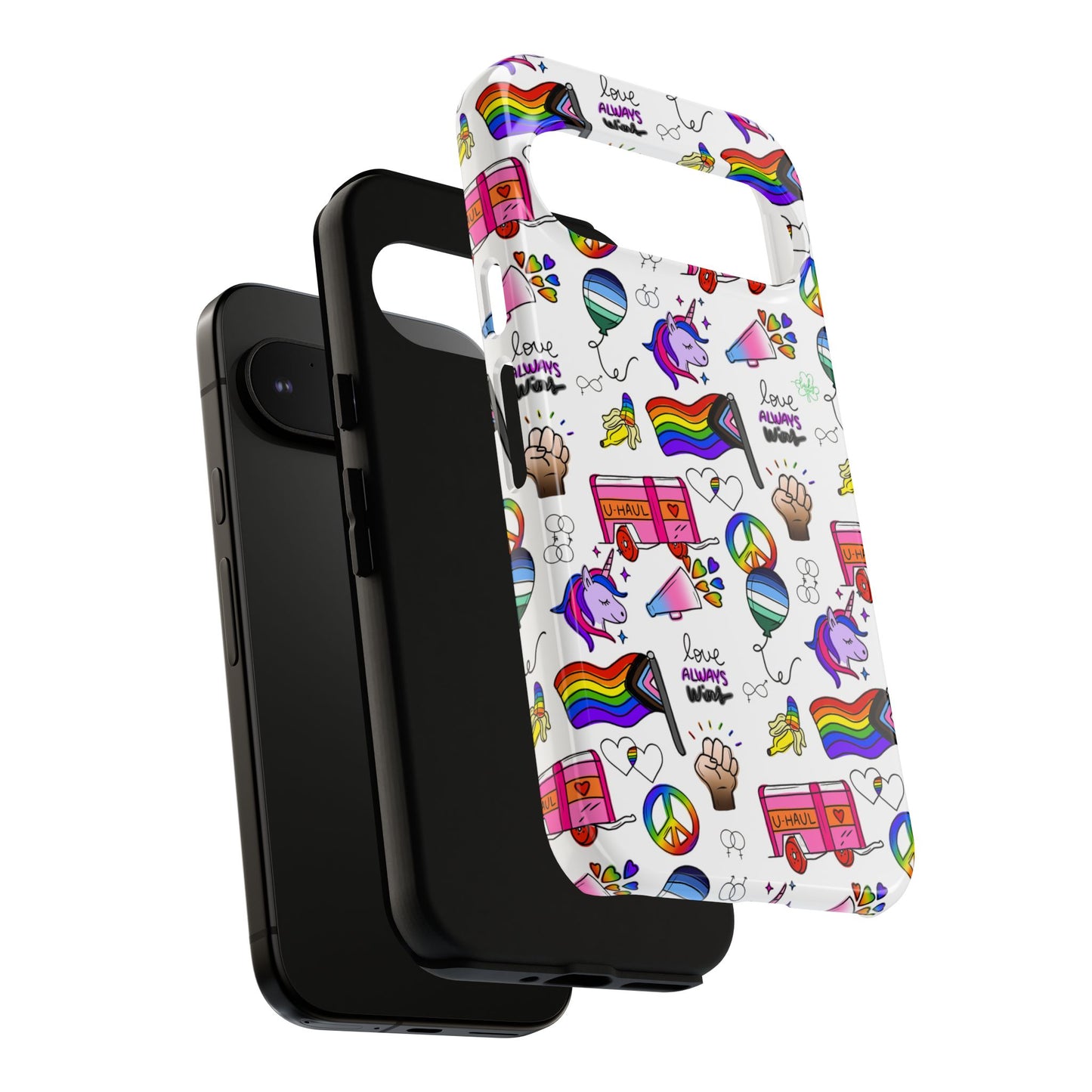 "identity mix" lgbtqia+ collage android tough phone case