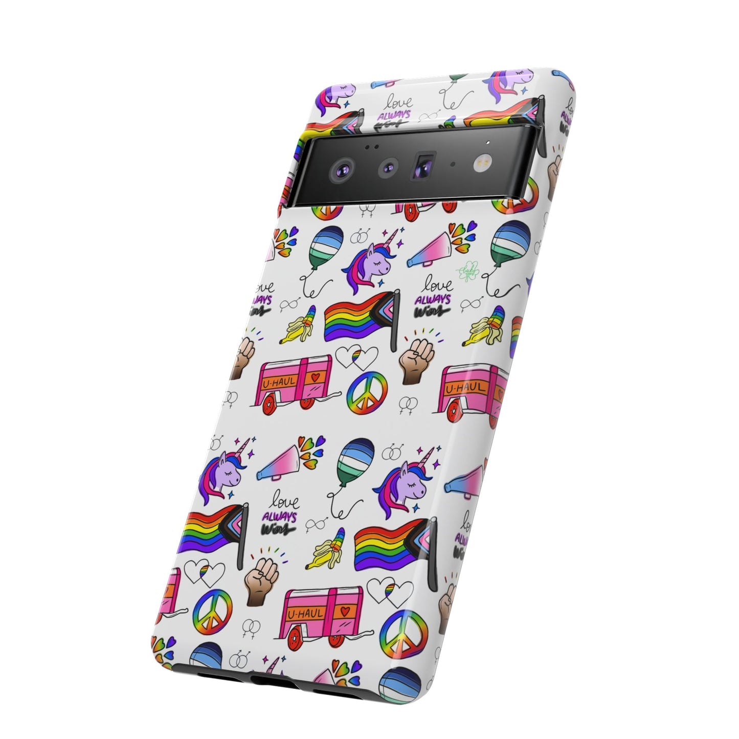 "identity mix" lgbtqia+ collage android tough phone case